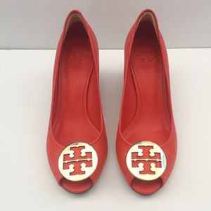 Tory Burch | Wedges Orange Size 10M
